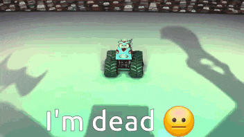 a monster truck with the words i 'm dead on the bottom right