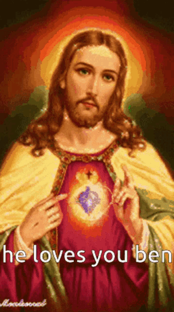 He Loves You Ben Ben GIF - He Loves You Ben Ben Jesus Loves You GIFs