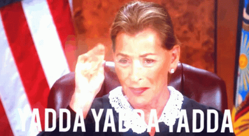 Keep Talking Just Yada Yada GIF - Keep Talking Just Yada Yada Judge Judy GIFs
