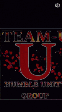 a team u humble units group poster with a rainbow of colors