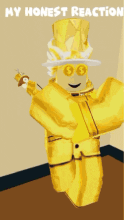 a cartoon of a man in a suit and top hat with the words " my honest reaction " below him