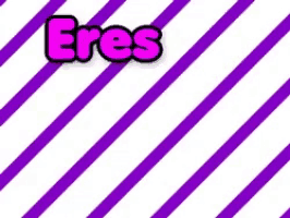 a pink and white striped background with the words especial written on it .
