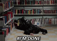 Tired Im Done GIF - Tired Im Done Librarian GIFs