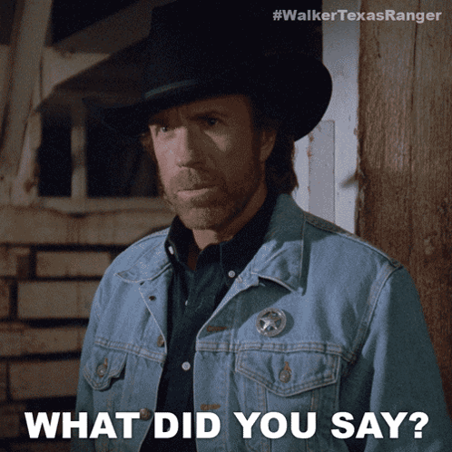 What Did You Say Cordell Walker GIF - What Did You Say Cordell Walker Walker Texas Ranger GIFs