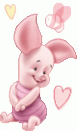 Piglet Love GIF - Piglet Love Hearts GIFs
