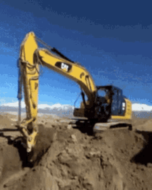 Excavator Digging GIF