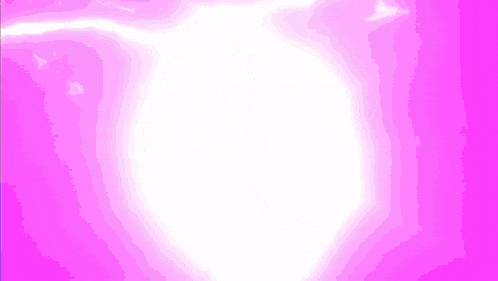 a cartoon character with pink hair and a purple lightning bolt behind her