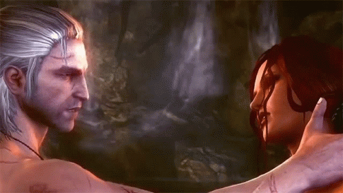 About To Kiss Geralt Of Rivia GIF - About To Kiss Geralt Of Rivia Triss Merigold GIFs