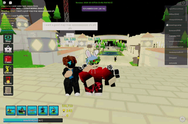 a screenshot of a video game with a person asking for a map