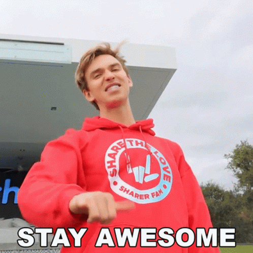 Stay Awesome Stephen Sharer GIF - Stay Awesome Stephen Sharer Stay Cool GIFs