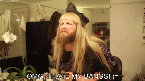 You Went Through A Bang Phase. It Was Bad. GIF - Hate Hair Bangs GIFs