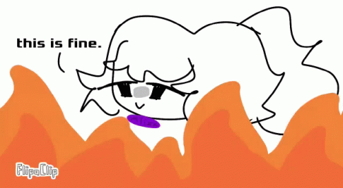 This Is Fine Alixx GIF - This Is Fine Alixx Fire GIFs