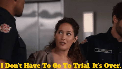 Station19 Andy Herrera GIF - Station19 Andy Herrera I Dont Have To Go To Trial Its Over GIFs