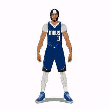 a basketball player wearing a jersey that says maus 3