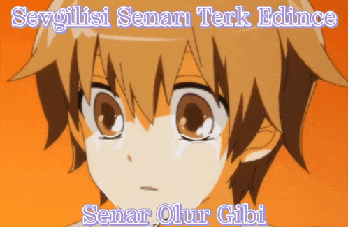 a picture of a boy with the words sevgisi senari terk edince senar olur gibi on it