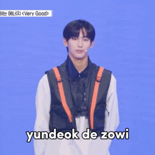 yundeok de zowi is written on a picture of a man