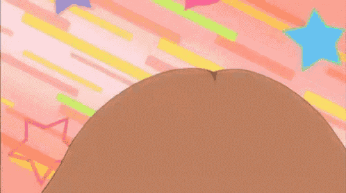a close up of a person 's hair with a star behind it