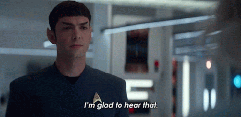 Im Glad To Hear That Spock GIF - Im Glad To Hear That Spock Star Trek Strange New Worlds GIFs