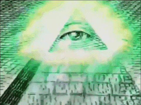 a pyramid with a all seeing eye in the middle