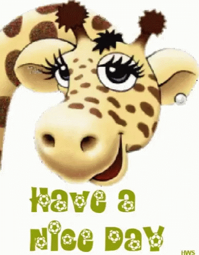 Have A Nice Day Wink GIF - Have A Nice Day Wink Giraffe GIFs