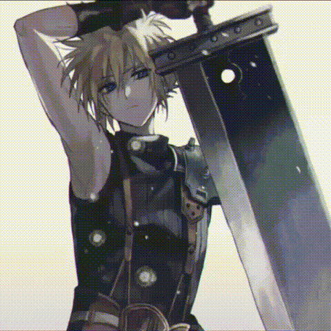 a black and white drawing of a man holding a sword