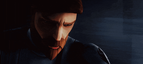 a close up of a man with a beard