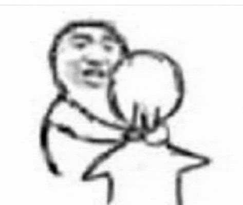 a black and white drawing of a man holding a woman 's head .