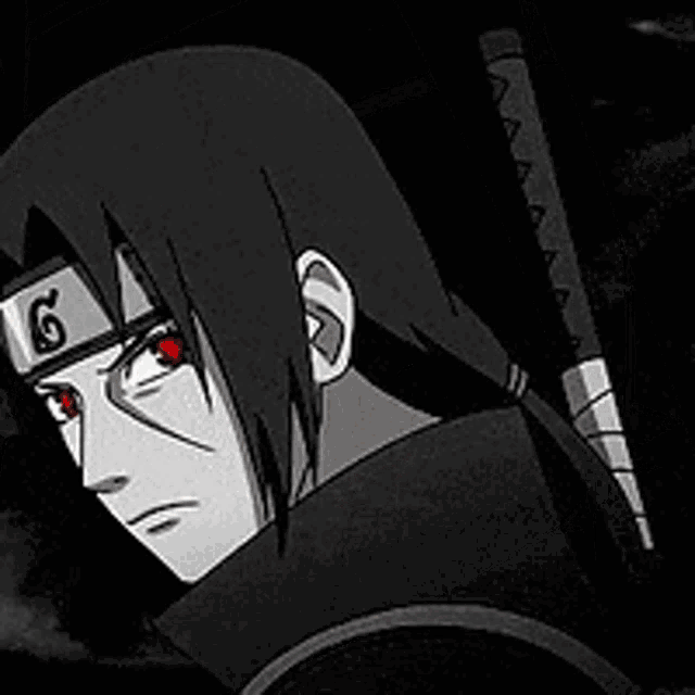 a close up of a person 's face with red eyes and a hat on .