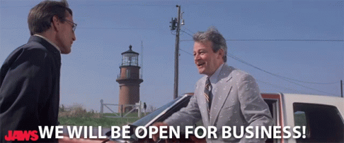 We Will Be Open For Business Well Be Open GIF - We Will Be Open For Business Well Be Open We Wont Be Closed GIFs