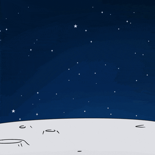 a cartoon drawing of a man in a white suit and hat dancing on the moon