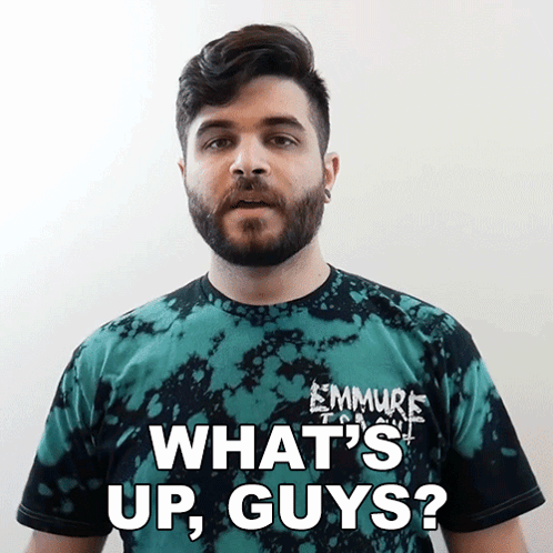 What'S Up Guys Andrew Baena GIF - What'S Up Guys Andrew Baena How Is Everyone Doing GIFs