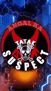 a logo for tatak suspect shows a skull and crossbones
