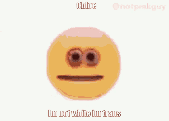 a person is holding a gun in front of a smiley face that says chloe