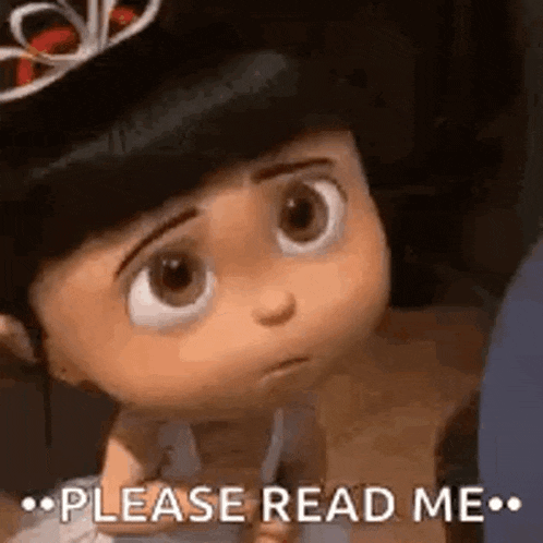 a little girl from despicable me is wearing a tiara and asking to read her book .
