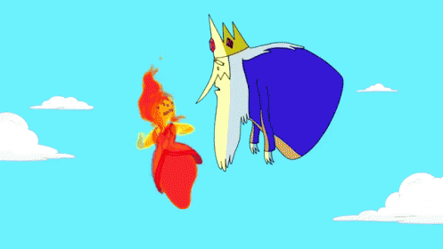 Power Of Love GIF - Adventure Time Flame Princess Ice King GIFs