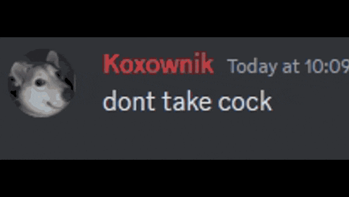 a screenshot of a discord conversation between xoxownik and don t take coc