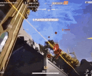 a screenshot of a video game with the words 5 player ko streak on it
