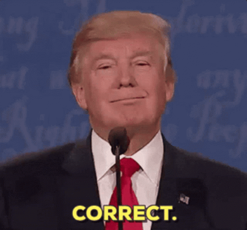 Correct Donald Trump GIF - Correct Donald Trump Yes GIFs