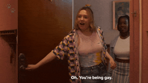 Oh Youre Being Gay Good Job GIF - Oh Youre Being Gay Good Job Carry On GIFs