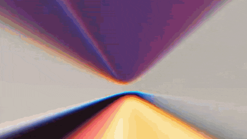 a computer generated image of a rainbow colored triangle