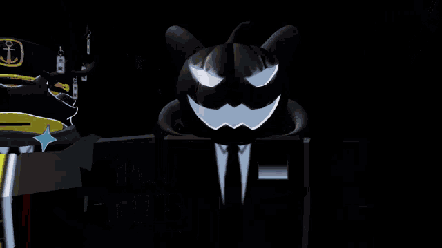 a cartoon character wearing a hat with the letter r