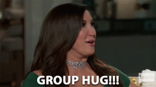 Group Hug Hype GIF - Group Hug Hype Come Here GIFs