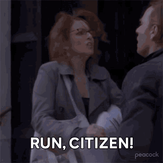 Run Citizen Tina Fey GIF - Run Citizen Tina Fey Liz Lemon GIFs