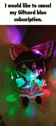 Fumo Giftcord GIF - Fumo Giftcord Blue Subscription GIFs