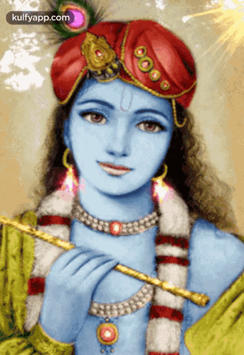 Lord Krishna.Gif GIF - Lord Krishna Bless You Unnai Aasirvathikkiren GIFs