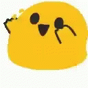 Happy Blob Emoji GIF - Happy Blob Emoji Hopping GIFs