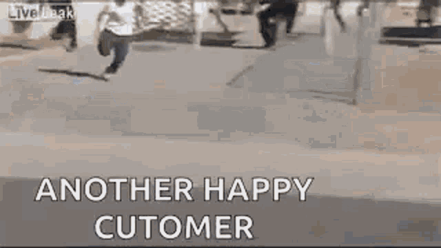 Another Happy Customer Tackle Down GIF - Another Happy Customer Tackle Down Fail GIFs