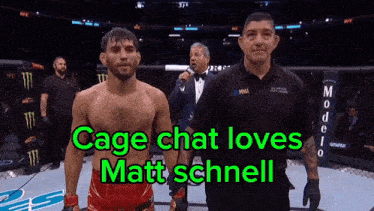 cage chat loves matt schnell is written on the screen