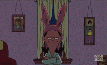 a cartoon character is wearing a bunny hat with fox 41 world written on the bottom right