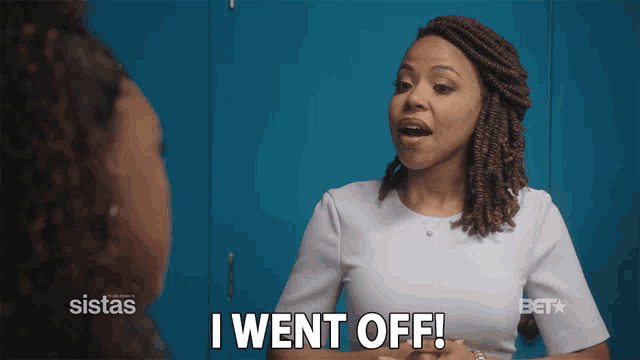 a woman says i went off in a bet ad